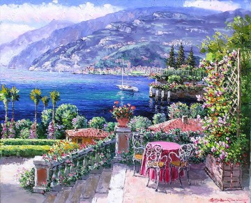 Garden of Bellagio Aegean Mediterranean Oil Paintings